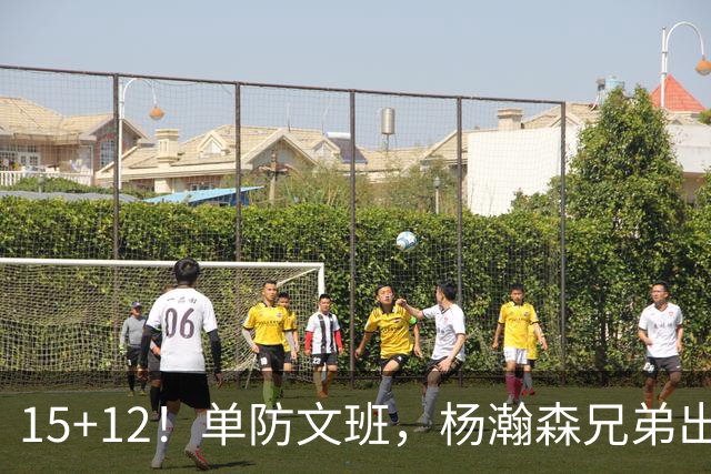 15+12！单防文班，杨瀚森兄弟出息了！